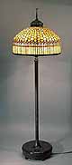 24 1/2" Standard Geometric Tiffany floor Lamp