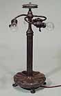 Tiffany Lamp Base Bronze Small Libary